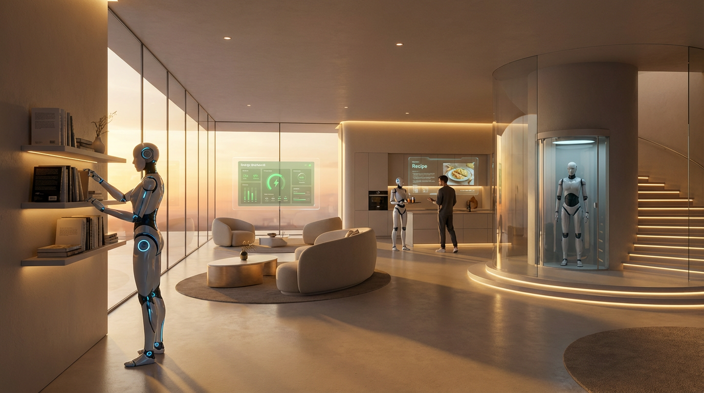 Vision future des robots dans les foyers